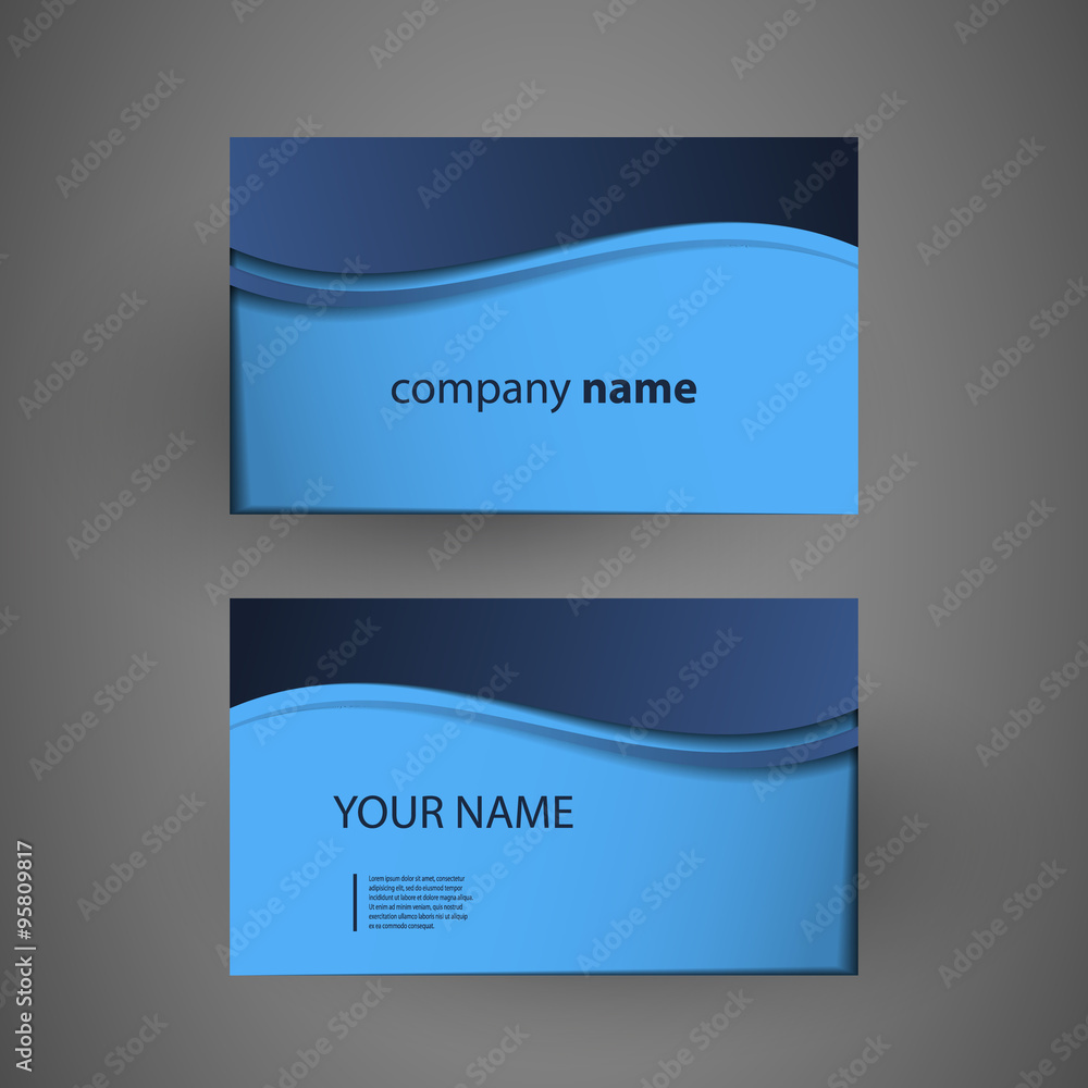 Naklejka premium Business Card Template