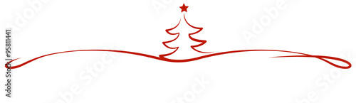 red tree christmas winter
