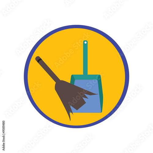 Dustpan and broom