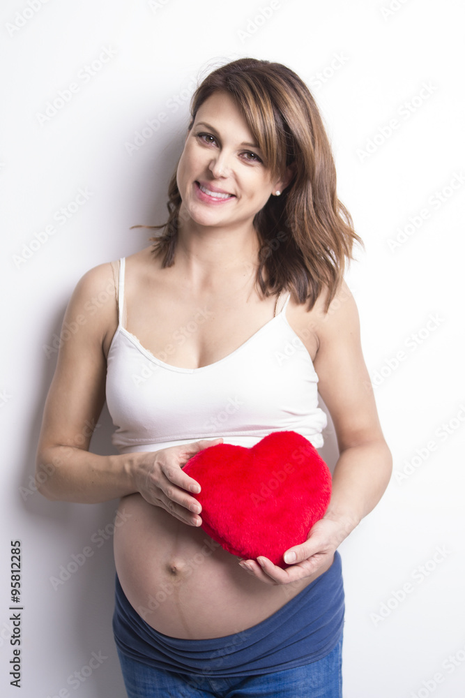 beautiful Portrait of young pregnant woman beautiful Portrait of young pregnant woman