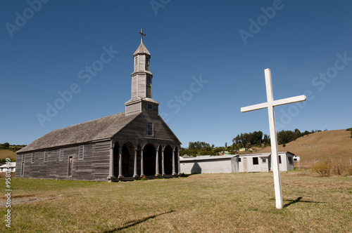 Aldachildo Church on Lemuy Island - Chiloe - Chile