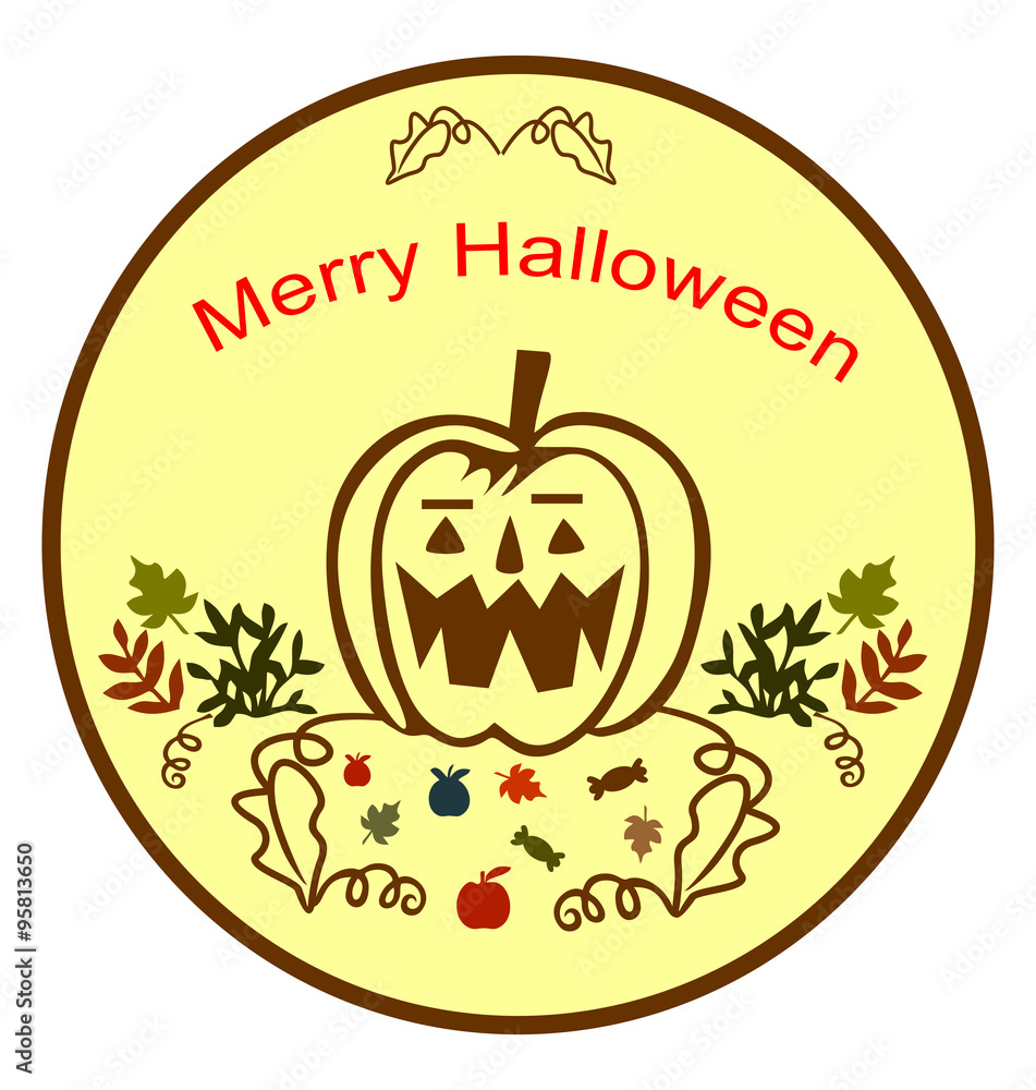 Merry Halloween vector illustration Merry Halloween vector illustration