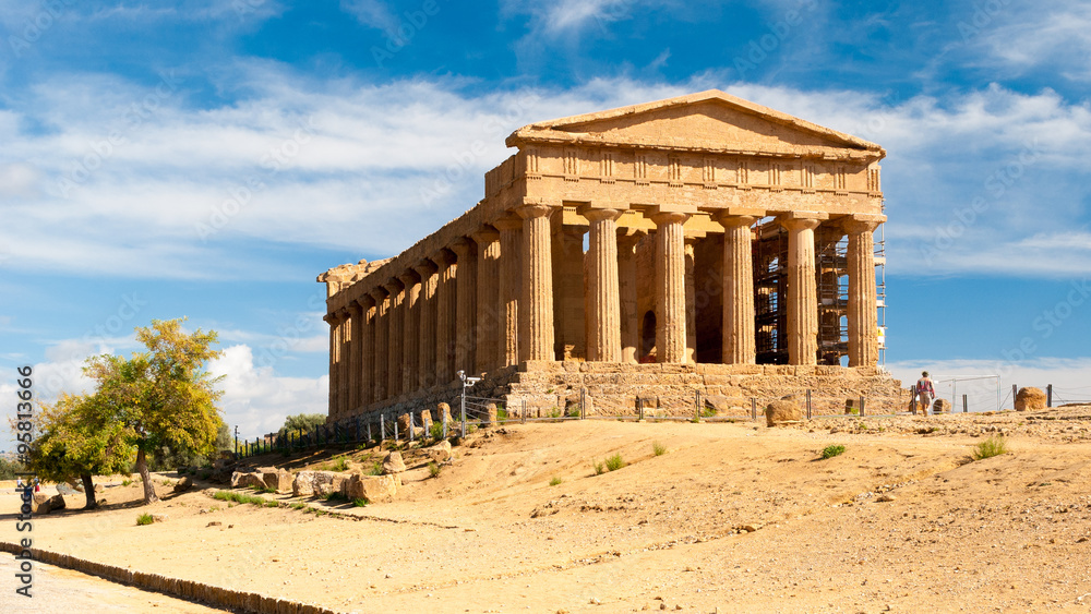 The greek temple of Concordia in Agrigento (Sicily)
