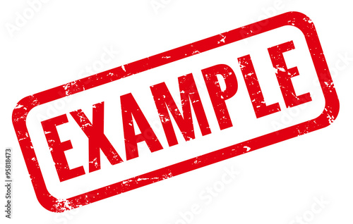 Example Stempel rot