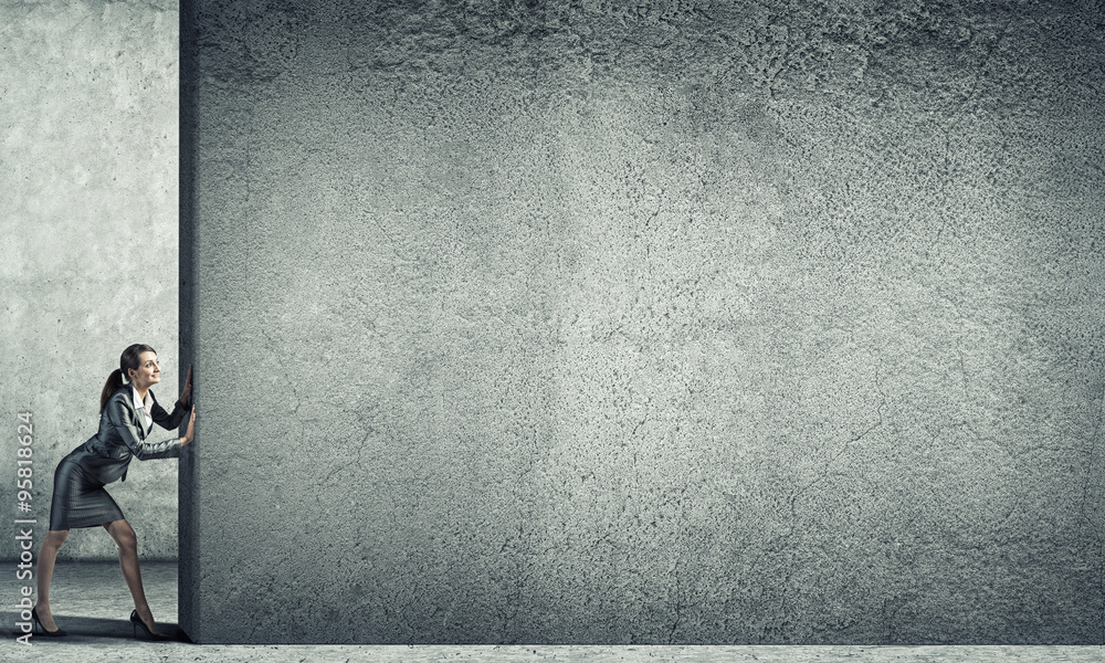 Obraz premium Blank concrete banner