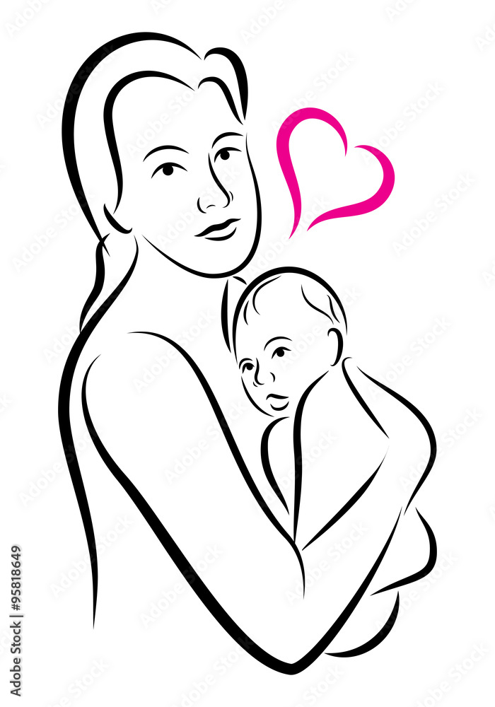 holy union of mother and child love family