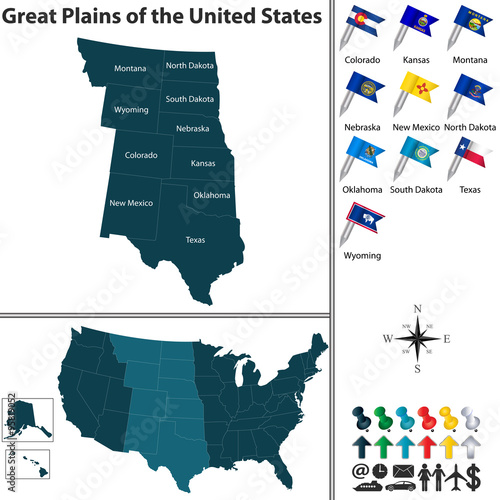 Canvas-taulu Great Plains of the United States