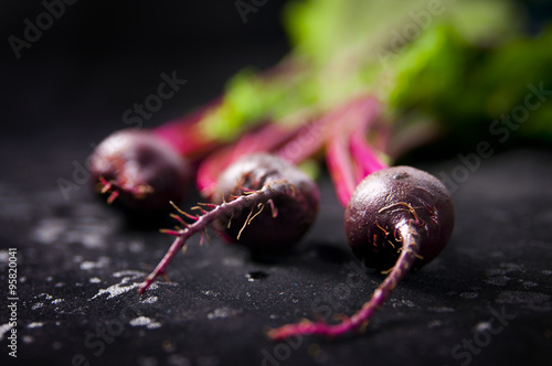 Still life with beet leaves photo