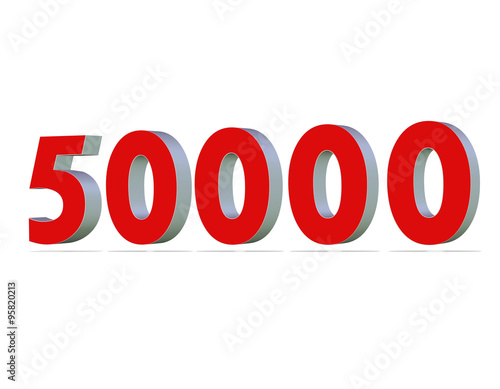 50000, elli bin sayısı