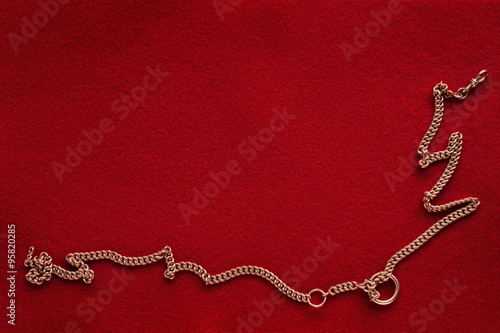 Red background with golden ...