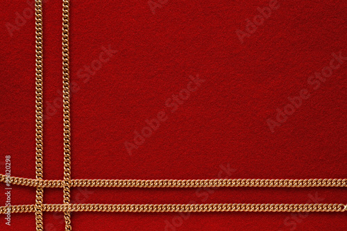 Red background with golden ...