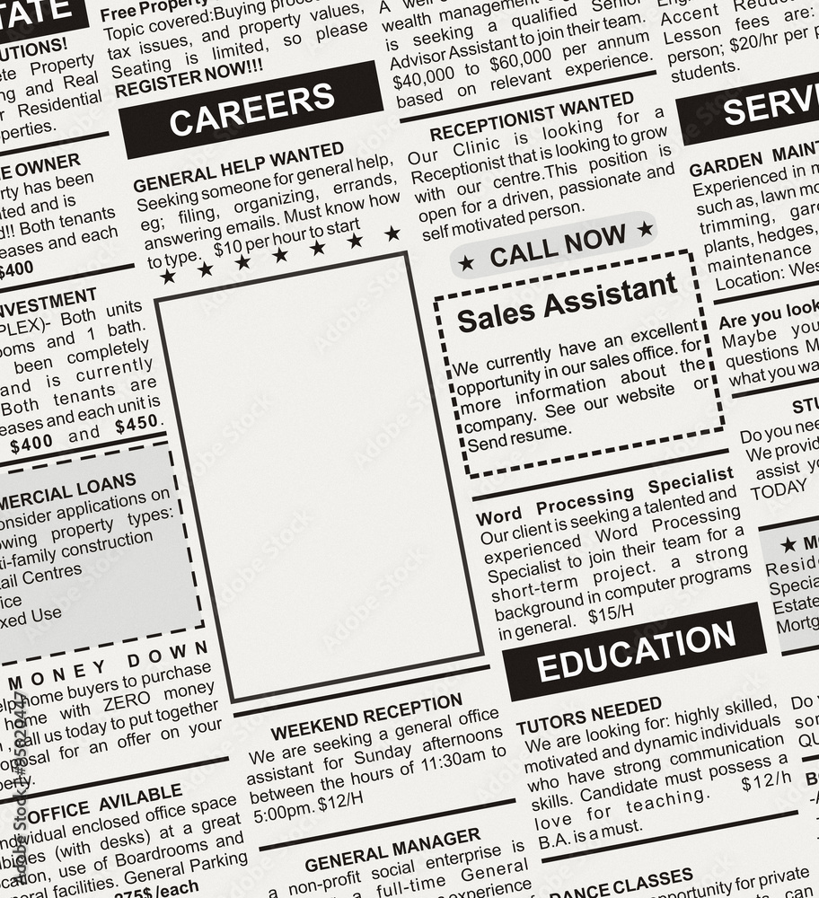 Fototapeta premium Career Ad