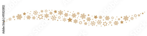 Snowflakes and Stars Border