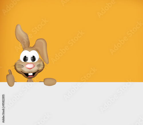 Festive happy Easter Bunny ...