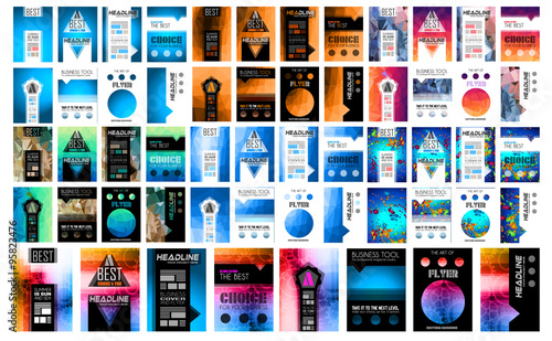 Set of Brochure, Flyers and layout templates for you projects