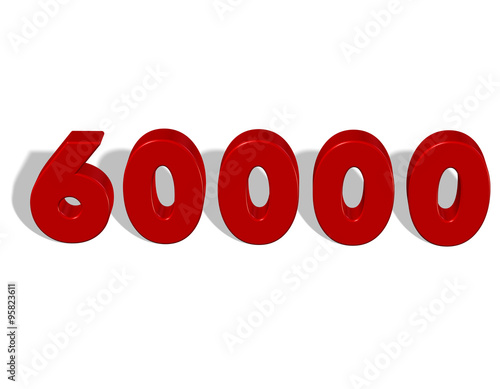 60000, altmış bin sayısı