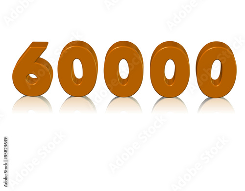 60000, altmış bin sayısı