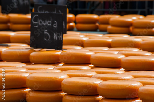 Gouda cheese market, Holland photo