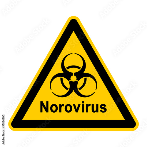 wso213 WarnSchildOrange - Norovirus - Hände desinfizieren - Wash your hands g4043 photo