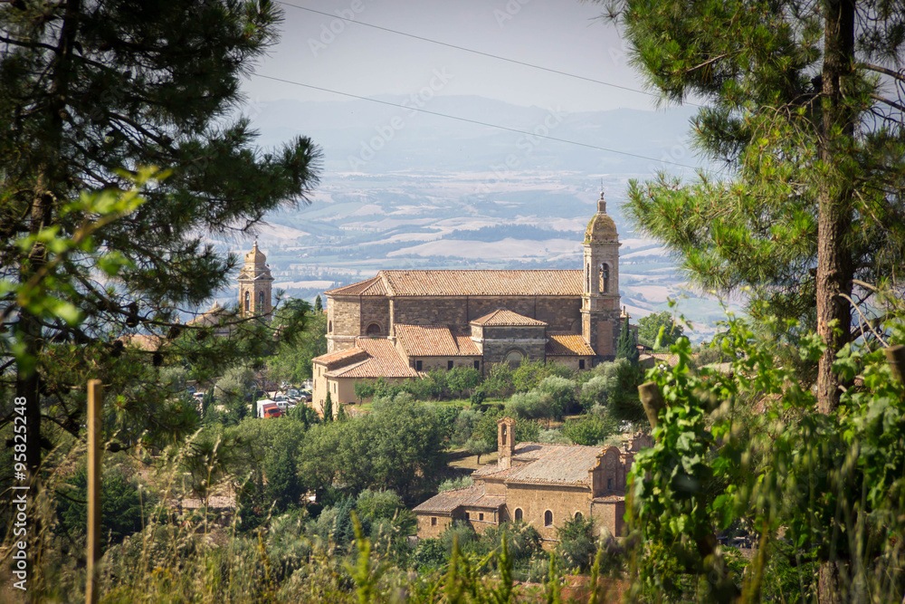 Montalcino city Tuscany Italy Montalcino city Tuscany Italy
