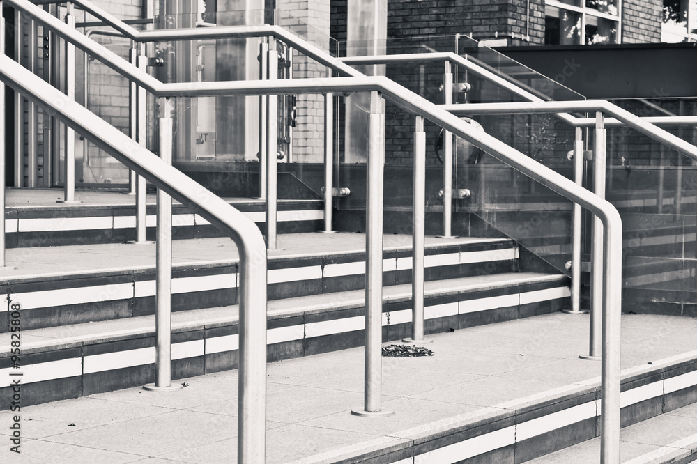 Naklejka premium Metal railings