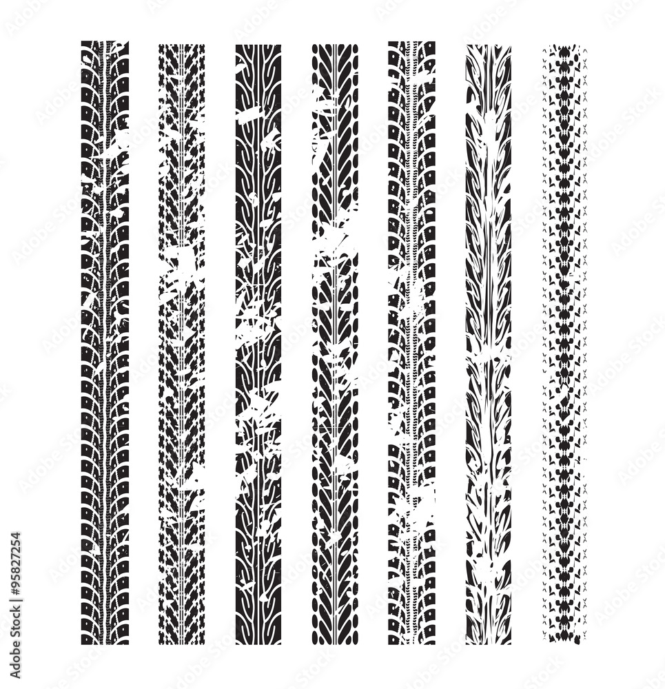 Tire track background Tire track background