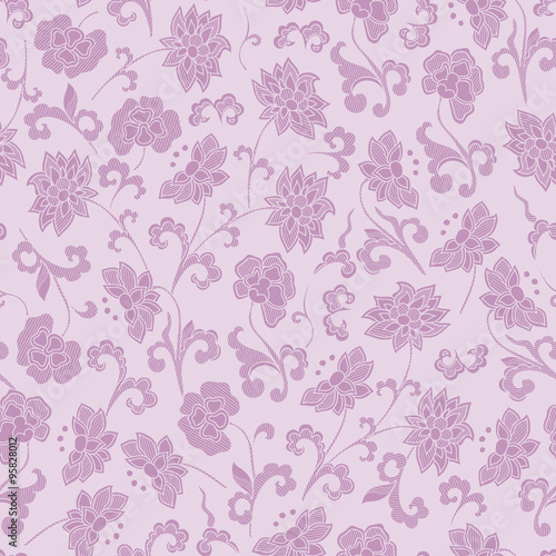 Seamless Vintage Floral Background