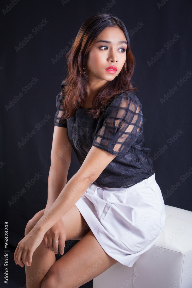 Portrait of beautiful Asian girl Portrait of beautiful Asian girl