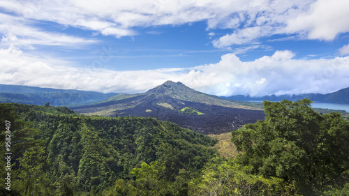 View of Mount Batur volcano in Bali, Indonesia.