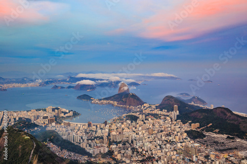 Rio De Janeiro city at twilight © f11photo