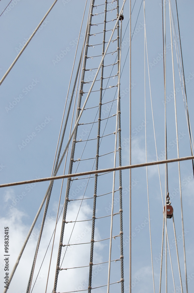 Obraz premium The rope ladder