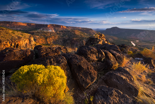 Sunrise Over White Rock Canyon and the Rio Grande River