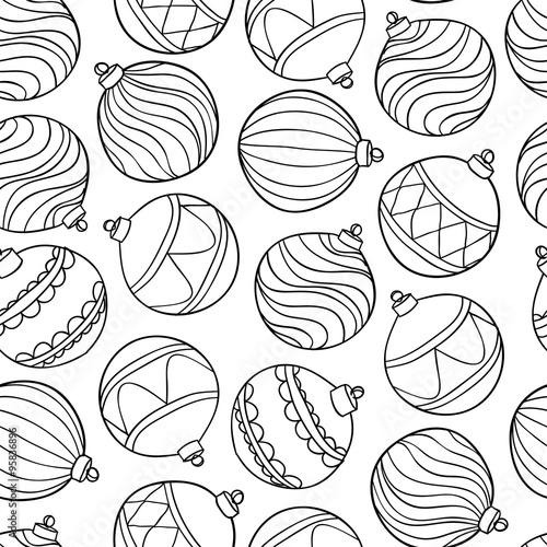 Pattern With Christmas Balls