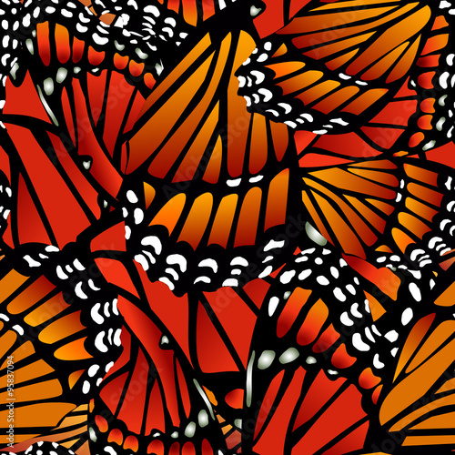 Carta da parati Farfalle - Carta da parati Seamless butterfly pattern