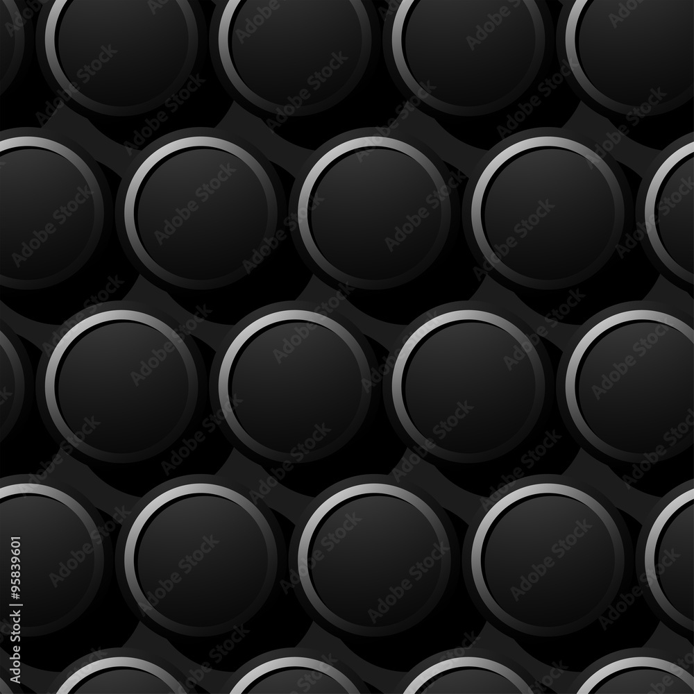 Round metal rings textured seamless pattern Round metal rings textured seamless pattern
