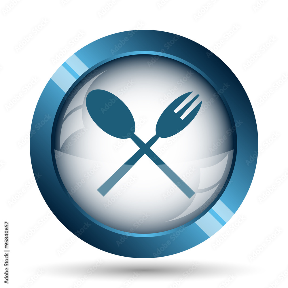 Fork and spoon icon Fork and spoon icon