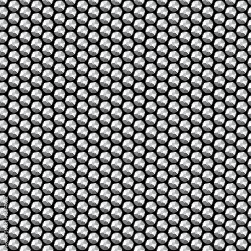 Silver crystal sequins seamless pattern