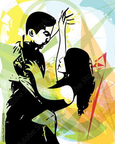 Latino Dancing couple