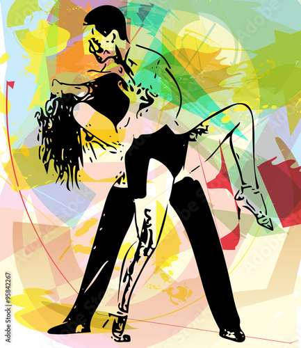 Latino Dancing couple