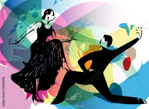 Latino Dancing couple
