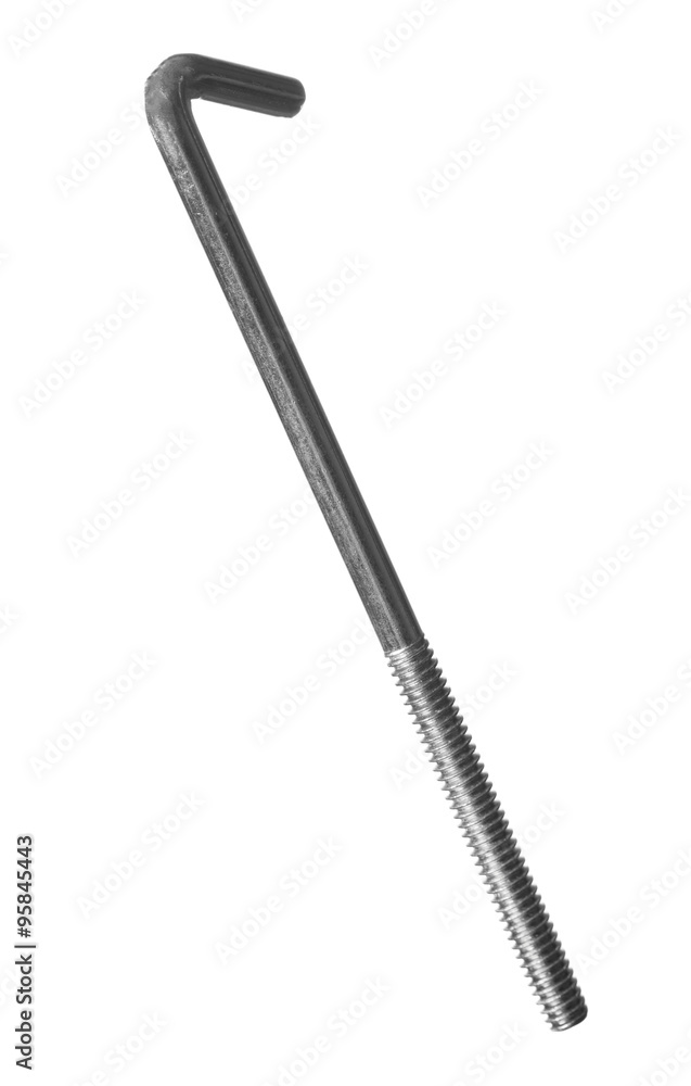 Obraz premium Isolated Anchor Bolt, White Background