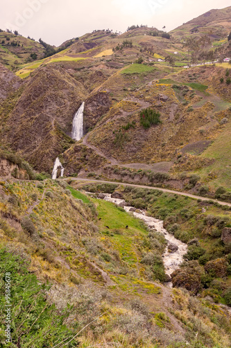 Santa Rosa Waterfall Near An Indigenous Village