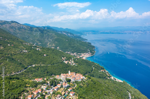 Fototapeta Naklejka Na Ścianę i Meble -  Aerial view on the bay Italy