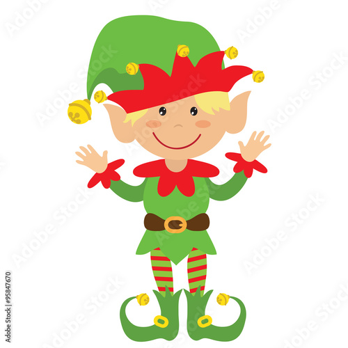 Christmas elf vector illustration
