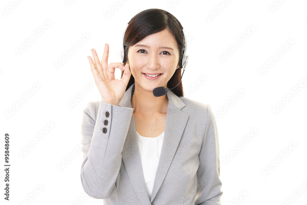 笑顔のオペレーター 笑顔のオペレーター