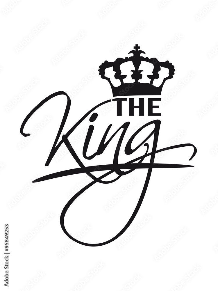 gold crown the king text design logo cool chef gold crown the king text design logo cool chef