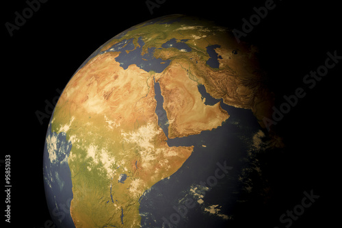 view of planet Earth from space