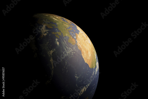 view of planet Earth from space