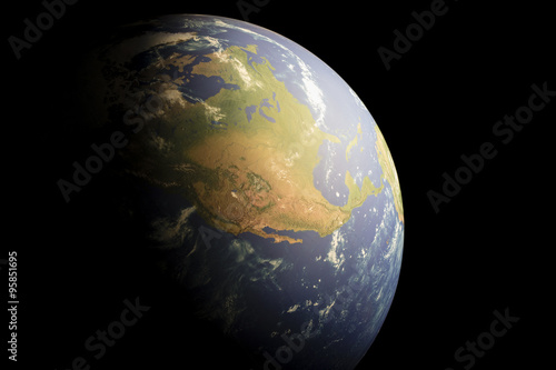 view of planet Earth from space