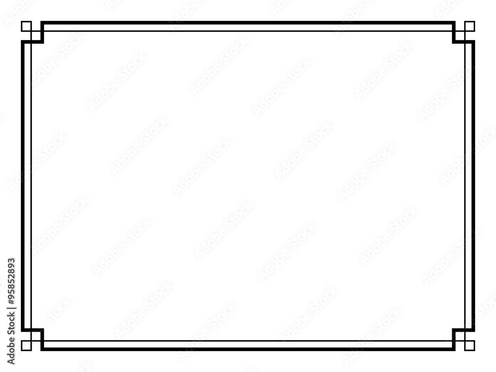 Art Deco black ornamental decorative frame Art Deco black ornamental decorative frame